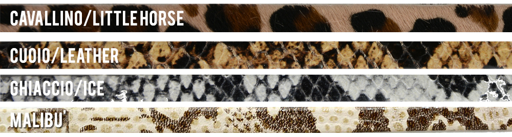 Colori pelle animalier - Sandali artigianali Corium, Sorrento